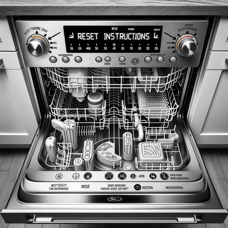 how to reset dishwasher ge