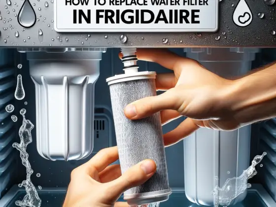 How to Replace Water Filter in Frigidaire