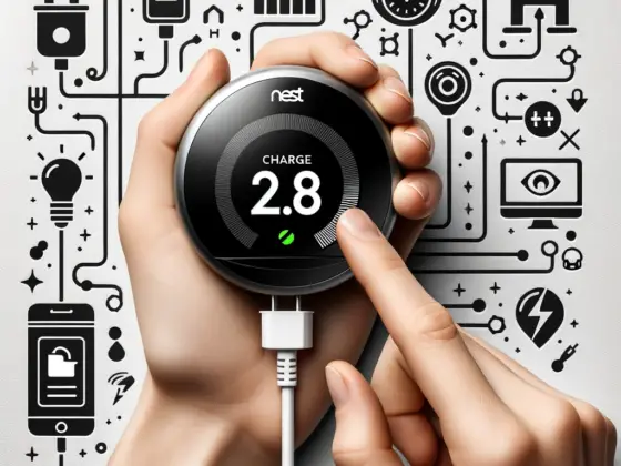 how to charge nest thermostat