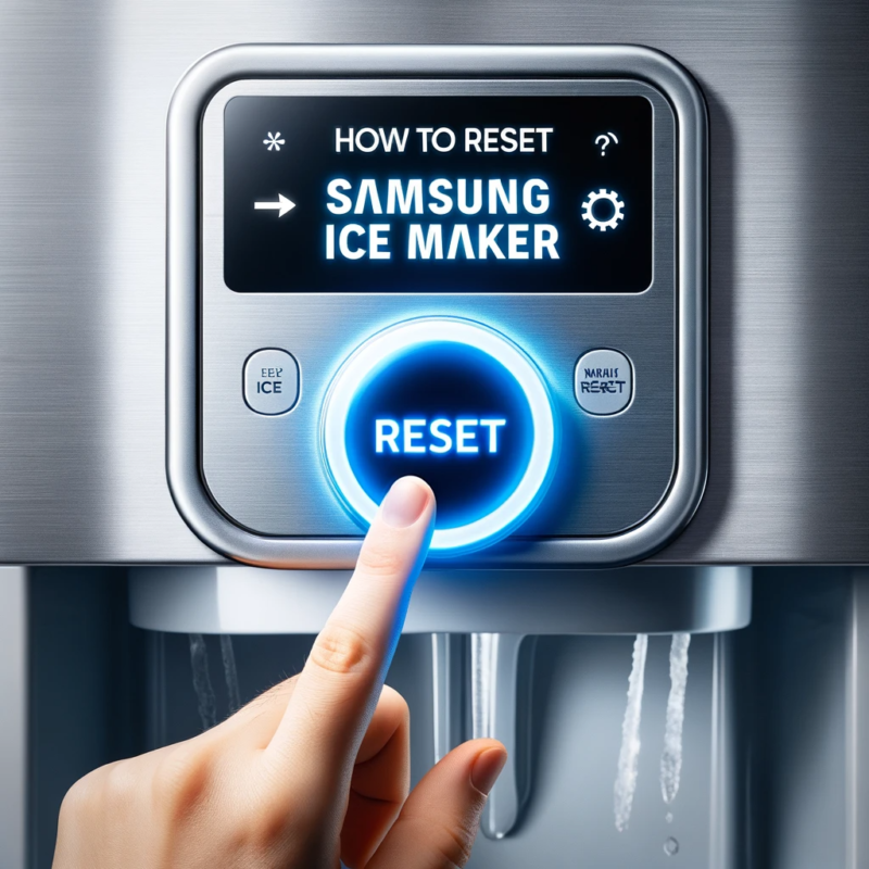 how to reset samsung ice maker