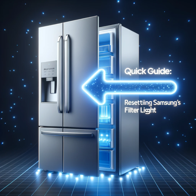 how to reset the filter light on a samsung refrigerator