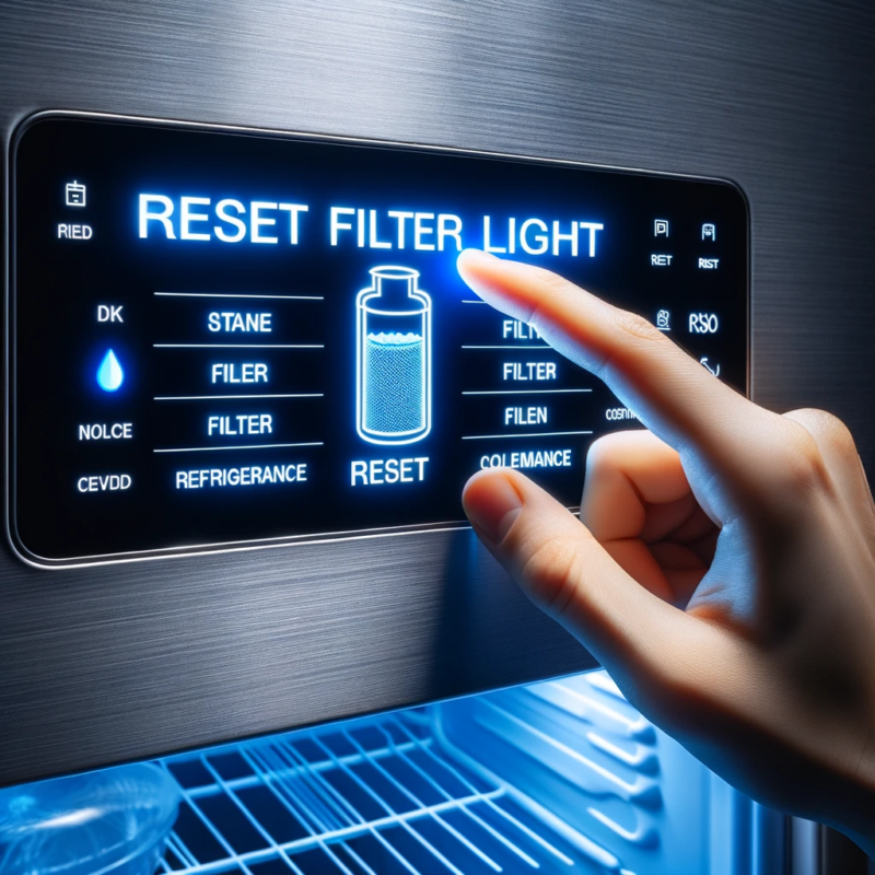 how to reset the filter light on a samsung refrigerator